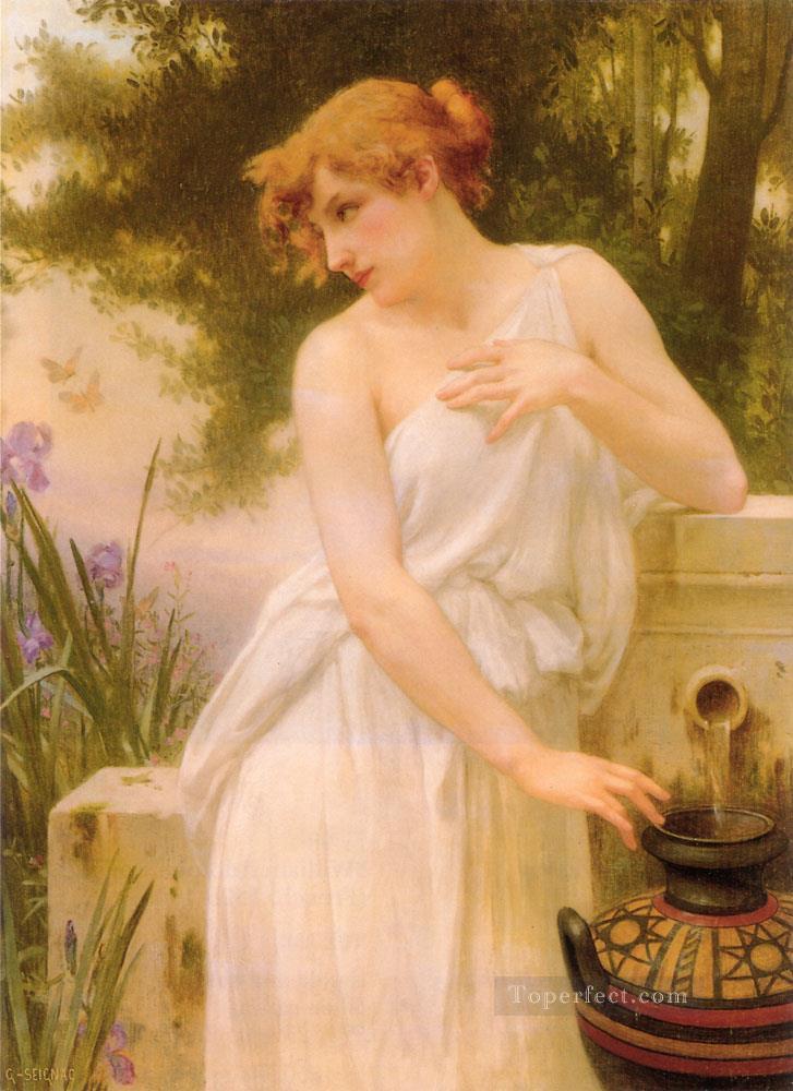 Beauty At The Well Academic Guillaume Seignac Oil Paintings